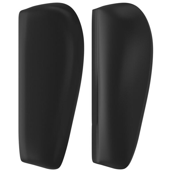 vidaXL Zagłówek uszak, czarny, 183x23x78/88 cm, sztuczna skóra