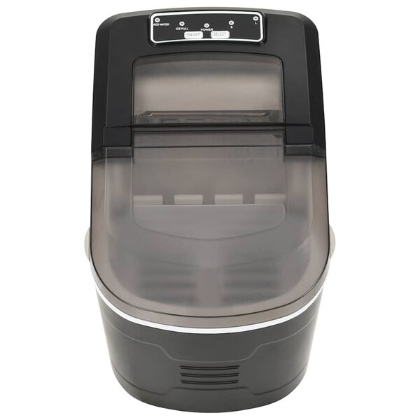 vidaXL Kostkarka do lodu, czarna, 2, 4 L, 15 kg/24 h