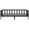 vidaXL Ł&oacute;żko dzienne, czarne, 80x200 cm, lite drewno sosnowe