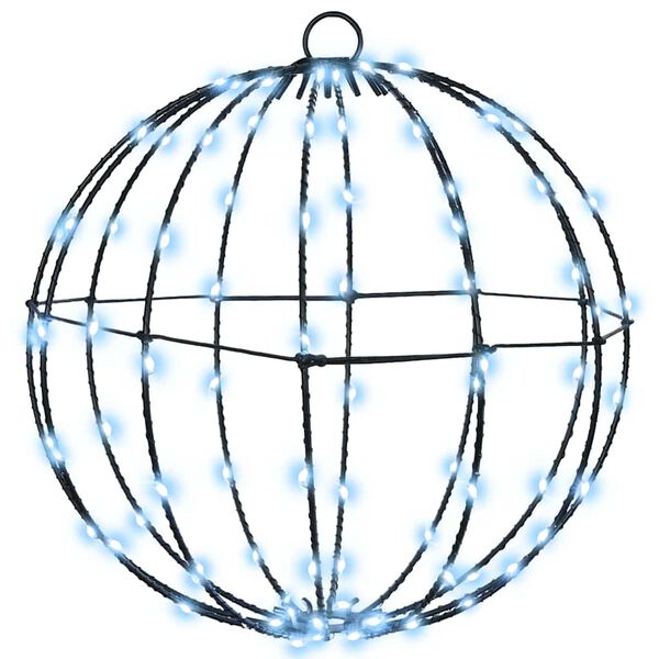 vidaXL Piłka 2 pcs Zimna biel 31,5 x 31,5 x 32 cm Metal