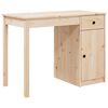 vidaXL Biurko, 100x50x75 cm, lite drewno sosnowe