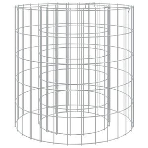 vidaXL Palenisko gabionowe, &Oslash; 50 cm, galwanizowane żelazo
