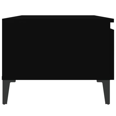 vidaXL Stolik boczny, czarny, 50x46x35 cm, materiał drewnopochodny