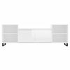 vidaXL Szafka pod TV, wysoki połysk, biała, 160x35x55 cm