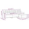 vidaXL 3-osobowa sofa z podn&oacute;żkiem, kremowa, 210 cm, tkaniną