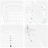 vidaXL Zestaw do jadalni w ogrodzie 5 pcs Biały Aluminium
