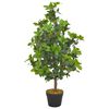 vidaXL Sztuczne drzewko laurowe z doniczką, zielone, 90 cm