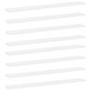vidaXL P&oacute;łki na książki, 8 szt., białe, 80x10x1,5 cm, płyta wi&oacute;rowa