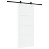 vidaXL Drzwi przesuwne Biały i czarny 86 x 198,5 cm