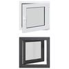 vidaXL Okno piwniczne typu tilt & turn RISOR 50 x 50 cm PVC i szkło