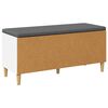 vidaXL Ławka w przedpokoju z poduszką z drzwiami Biały 60 x 38 x 46 cm