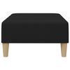 vidaXL Podnóżek, czarny, 77x55x31 cm, tapicerowany tkaniną