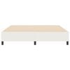vidaXL Rama ł&oacute;żka platformy Kremowy 180 x 200 cm Tkanina sztruksowa
