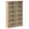 vidaXL Kabinet na płyty CD 2 szt. dąb Sonoma 60 x 17 x 92 cm