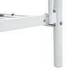 vidaXL Rama łóżka piętrowego, biała, metalowa, 140x200 cm/90x200 cm