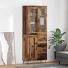 vidaXL Highboard z szufladą Stare drewno 69,5 x 34 x 90 cm
