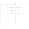 vidaXL Metalowe wymienne wezgłowie, białe, 135 cm