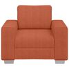 vidaXL Sofa Fotel Czerwony Pomarańczowy 100x77x82 cm Tkanina Kordowa
