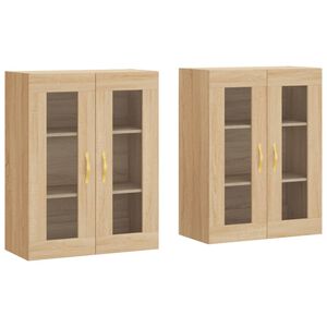 vidaXL Wiszące szafki, 2 szt., dąb sonoma, materiał drewnopochodny