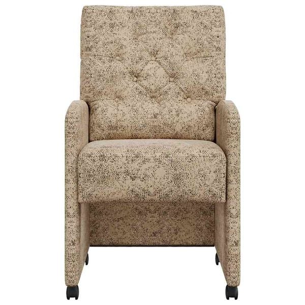 vidaXL Krzesełka jadalne na k&oacute;łkach 2 pcs Jasnoszary 58 x 67 x 97 cm