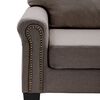 vidaXL 5-osobowa sofa, taupe, tapicerowana tkaniną