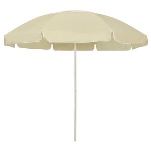 vidaXL Parasol plażowy, piaskowy ż&oacute;łty, 240 cm