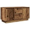 vidaXL Szafka RTV z oświetleniem LED Stare drewno 100x41x50 cm