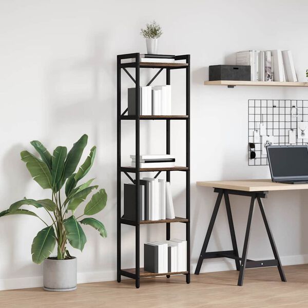 vidaXL P&oacute;łka na książki Dąb wędzony 40 x 30 x 155 cm