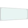 vidaXL Panel ochronny do kuchni, mleczny, 100x40 cm, szkło hartowane