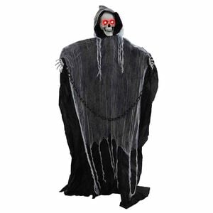 vidaXL Halloween Grim Reaper Czarny 60 x 60 x 155 cm Poliester