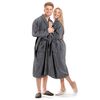 vidaXL Szlafrok unisex z frotte, 100% bawełna, antracytowy, rozmiar XL