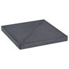 vidaXL Obciążnik do parasola, granit, kwadratowy, czarny, 15 kg