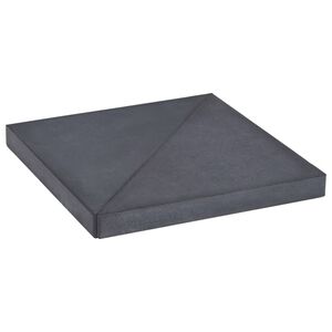 vidaXL Obciążnik do parasola, granit, kwadratowy, czarny, 15 kg