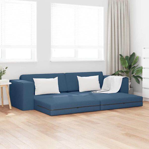 vidaXL Sofa Bed 200cm Granatowy tkanina