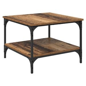 vidaXL Stolik kawowy Stare drewno 55 x 55 x 40 cm Drewno inżynieryjne