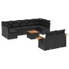 vidaXL Patio Sofa Set 10-osobowe Black