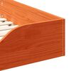 vidaXL Ramka łóżka Woskowy Brąz 90 x 210 cm Lite drewno sosnowe