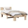 vidaXL Ramka ł&oacute;żka Naturalny 90 x 190 cm Lite drewno sosnowe