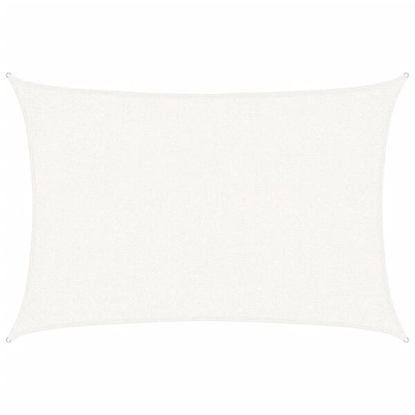 vidaXL Żagiel przeciwsłoneczny, 160 g/m&sup2;, biały, 2x2,5 m, HDPE