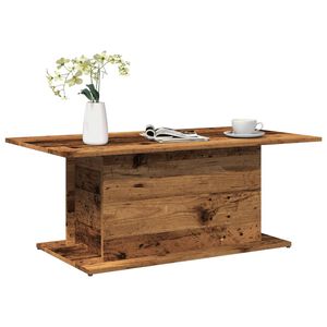 vidaXL Stolik kawowy, stare drewno, 102x55,5x40 cm