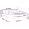 vidaXL Ł&oacute;żko typu Box Spring z materacem Ciemnozielone 180x220 cm