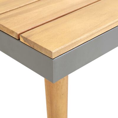 vidaXL Ogrodowy stolik kawowy, 60x60x31,5 cm, lite drewno akacjowe
