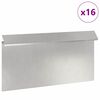 vidaXL Ogrodzenie ślimakowe 16 pcs Srebrny 50 x 3,5 x 25 cm