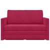 vidaXL Sofa Bed 110cm Czerwone wino Aksamit