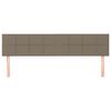 vidaXL Zagł&oacute;wki, taupe, 180x5x78/88 cm, tkanina