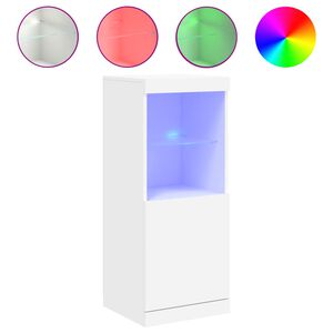 vidaXL Szafka z oświetleniem LED, biała, 41x37x100 cm