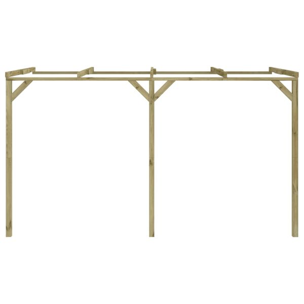 vidaXL Pergola przyścienna, 2 x 4 x 2,2 m, drewno
