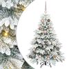 vidaXL Sztuczna choinka z 150 diodami LED Biały 120 cm PE i PVC