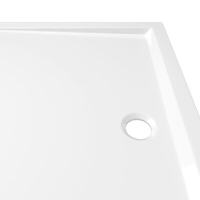 vidaXL Brodzik prysznicowy, prostokątny, ABS, biały, 80x110 cm
