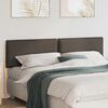 vidaXL Tapicerowane wezgłowie Naturalny i Jasny Szary 200 cm